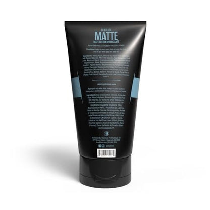 HeadBlade HeadLube Matte Moisturizer Lotion for Men - 5 oz - Grease-Free Hydration for Smooth Heads
