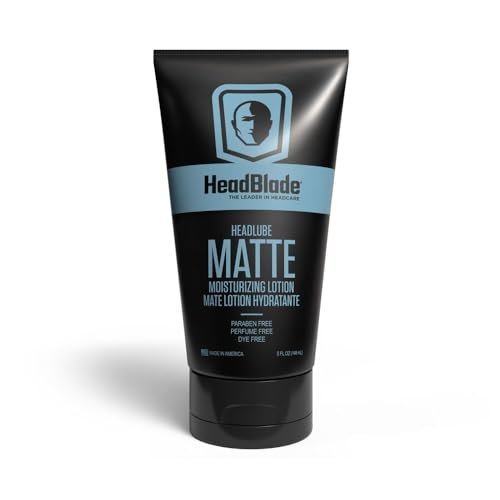 HeadBlade HeadLube Matte Moisturizer Lotion for Men - 5 oz - Grease-Free Hydration for Smooth Heads - görsel 1