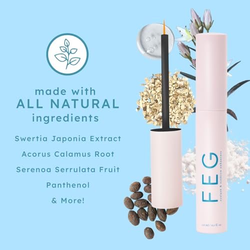 FEG Eyelash Growth Serum for Longer, Darker, Thicker Lashes and Brows – 0.10 Fl Oz Avelisse