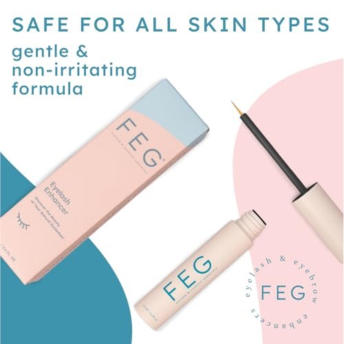 FEG Eyelash Growth Serum for Longer, Darker, Thicker Lashes and Brows – 0.10 Fl Oz Avelisse