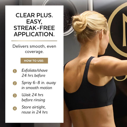 Norvell Premium Spray Tan Solution Clear Plus 1 Liter – Professional Sunless Tanning Formula for Natural Bronze Glow, Streak Free, Fast Drying, Long Lasting Color Avelisse