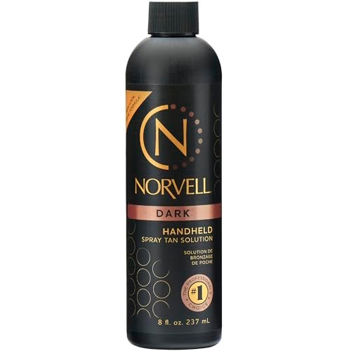 Norvell Premium Spray Tan Solution Dark 8 fl oz – Professional Sunless Tanning Formula for Deep Natural Bronze, Streak Free, Fast Drying, Long Lasting Color - görsel 2