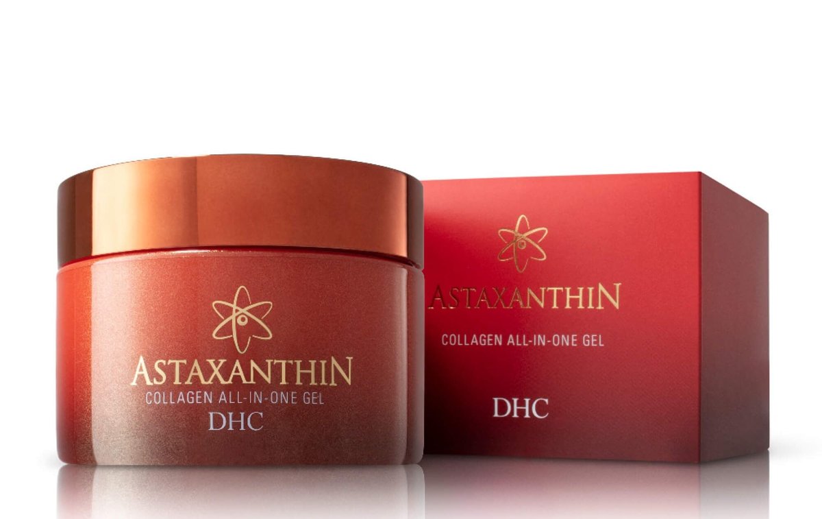 DHC Astaxanthin Collagen All-in-One Gel - Brightening Daytime Facial Moisturizer, Lightweight & Hydrating for All Skin Types (4.2 oz) Avelisse