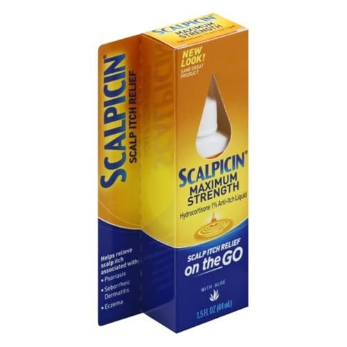 Scalpicin Max Strength Scalp Itch Treatment, 1.5 Fl Oz (Pack of 4) Avelisse