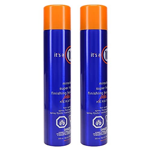 It's a 10 Miracle Super Hold Finishing Spray Plus Keratin, 10 oz (Pack of 2) Avelisse