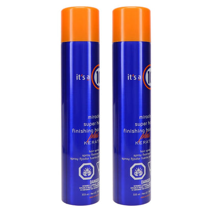 It's a 10 Miracle Super Hold Finishing Spray Plus Keratin, 10 oz (Pack of 2) Avelisse