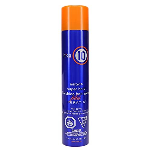 It's a 10 Miracle Super Hold Finishing Spray Plus Keratin, 10 oz (Pack of 2) Avelisse