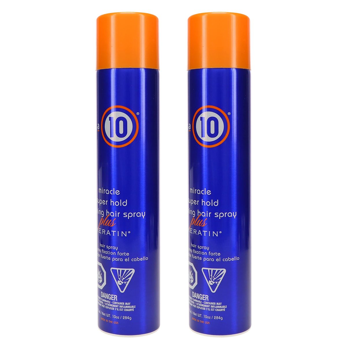 It's a 10 Miracle Super Hold Finishing Spray Plus Keratin, 10 oz (Pack of 2) Avelisse