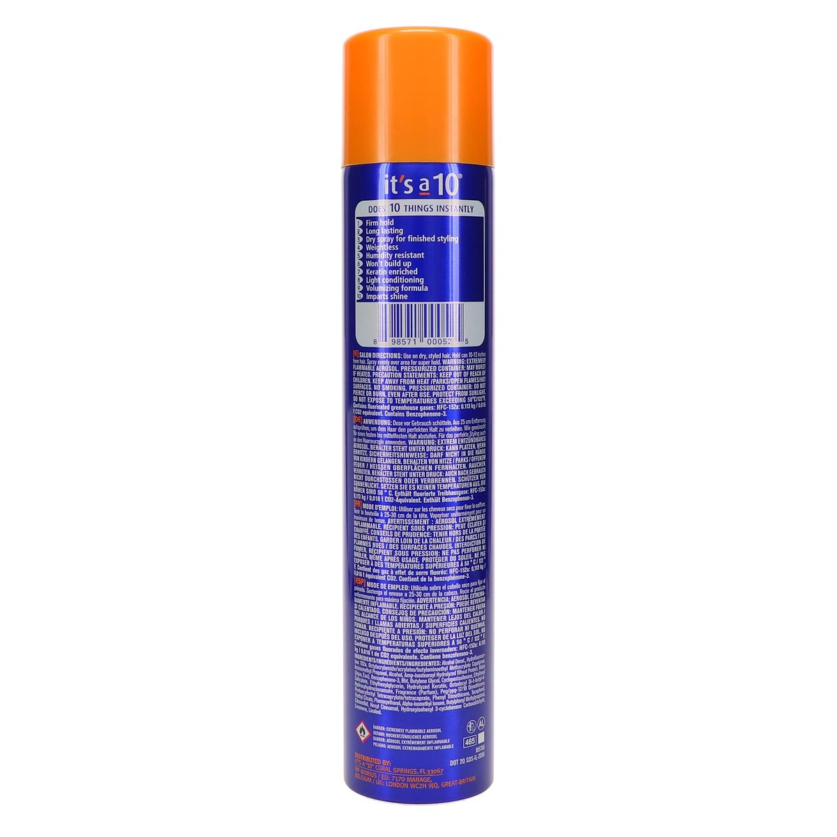 It's a 10 Miracle Super Hold Finishing Spray Plus Keratin, 10 oz (Pack of 2) Avelisse