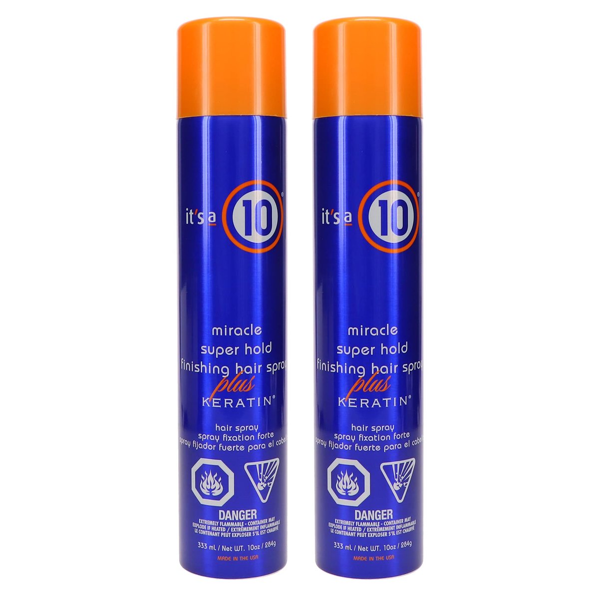 It's a 10 Miracle Super Hold Finishing Spray Plus Keratin, 10 oz (Pack of 2) Avelisse