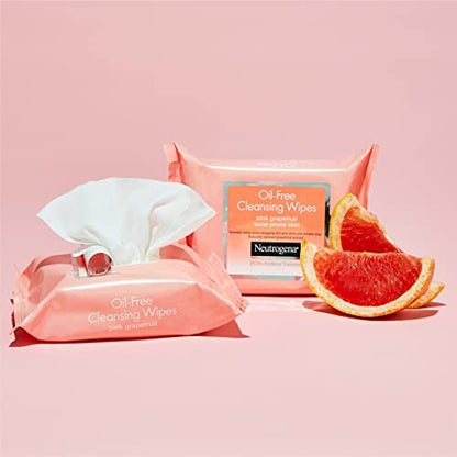 Neutrogena Makeup Remover Cleansing Towelettes, Pink Grapefruit, 25 Count, Twin Pack Avelisse