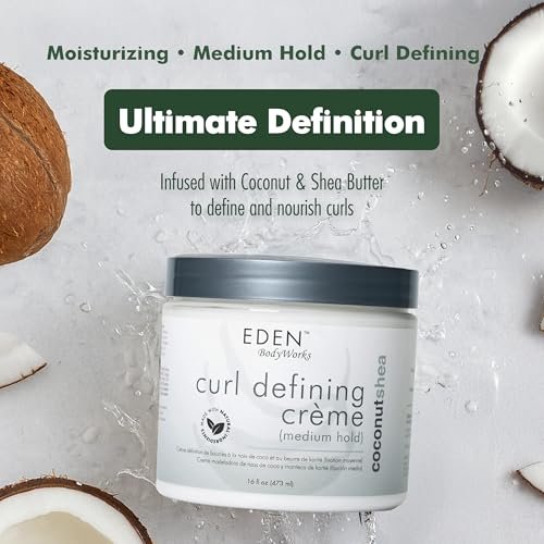 EDEN BodyWorks Coconut Shea Curl Defining Creme - 16 oz - Moisturize & Define Curls, Add Shine - görsel 7