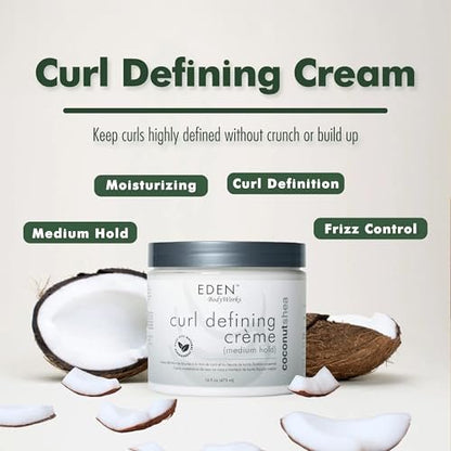 EDEN BodyWorks Coconut Shea Curl Defining Creme - 16 oz - Moisturize & Define Curls, Add Shine