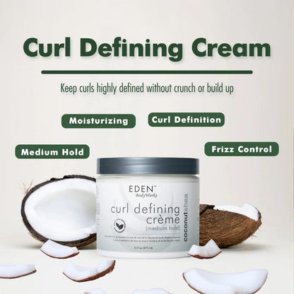 EDEN BodyWorks Coconut Shea Curl Defining Creme - 16 oz - Moisturize & Define Curls, Add Shine