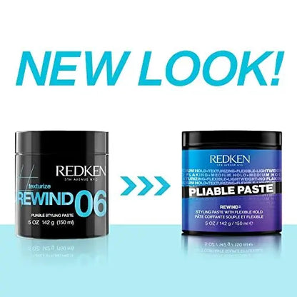 Redken Pliable Styling Paste - Flexible Medium Hold for All Hair Types, 5 oz Avelisse