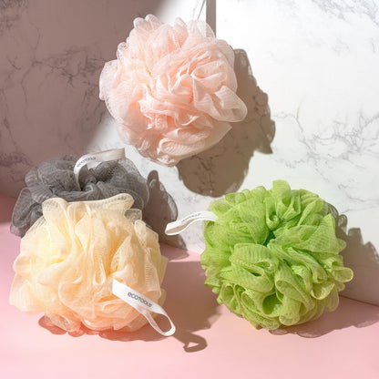 EcoTools Delicate EcoPouf Bath Sponge, 6 Count - Exfoliating Loofah Made with Recycled Materials, Assorted Colors Avelisse