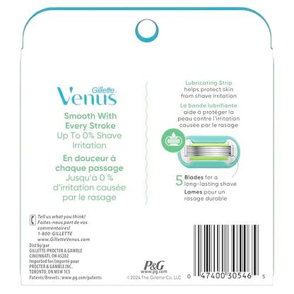 Gillette Venus Extra Smooth Women's Razor Blade Refills, 6 Count - Close, Smooth Shave Avelisse