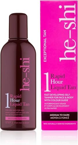 He-Shi Quick and Easy Rapid 1 Hour Liquid Step 2 Self Tan 150 ml - görsel 2