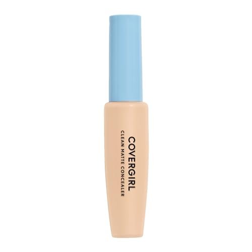 COVERGIRL Clean Matte Concealer - Light/Medium, 0.37 Fl Oz - Oil-Free, Lightweight, Blendable, Natural-Looking Coverage
