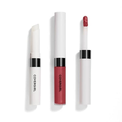 COVERGIRL Outlast All-Day Lip Color with Topcoat - 542 Brazen Raisin, Long-Lasting Matte Lipstick