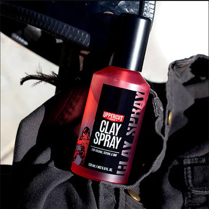 UPPERCUT DELUXE Clay Spray for Men – Texturizing Volume Spray with Natural Matte Finish – 5.0 oz Avelisse