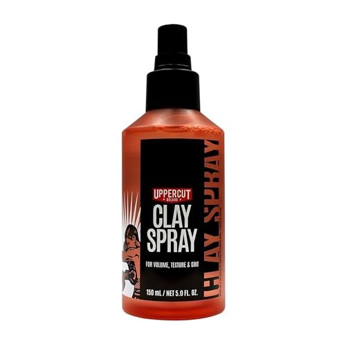 UPPERCUT DELUXE Clay Spray for Men – Texturizing Volume Spray with Natural Matte Finish – 5.0 oz Avelisse