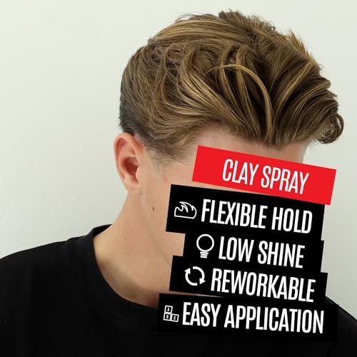UPPERCUT DELUXE Clay Spray for Men – Texturizing Volume Spray with Natural Matte Finish – 5.0 oz Avelisse