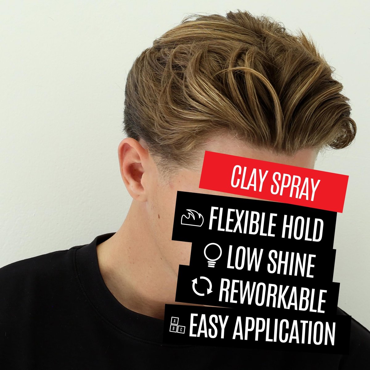 UPPERCUT DELUXE Clay Spray for Men – Texturizing Volume Spray with Natural Matte Finish – 5.0 oz Avelisse