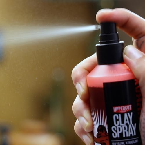 UPPERCUT DELUXE Clay Spray for Men – Texturizing Volume Spray with Natural Matte Finish – 5.0 oz Avelisse