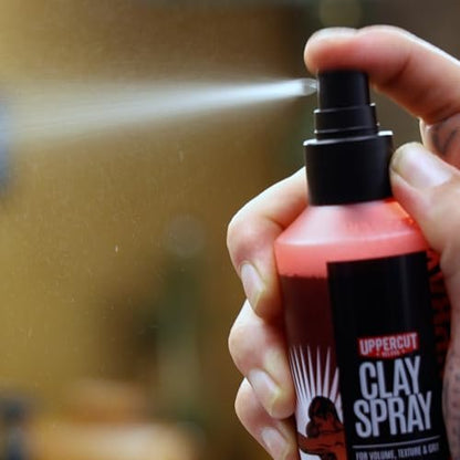 UPPERCUT DELUXE Clay Spray for Men – Texturizing Volume Spray with Natural Matte Finish – 5.0 oz Avelisse