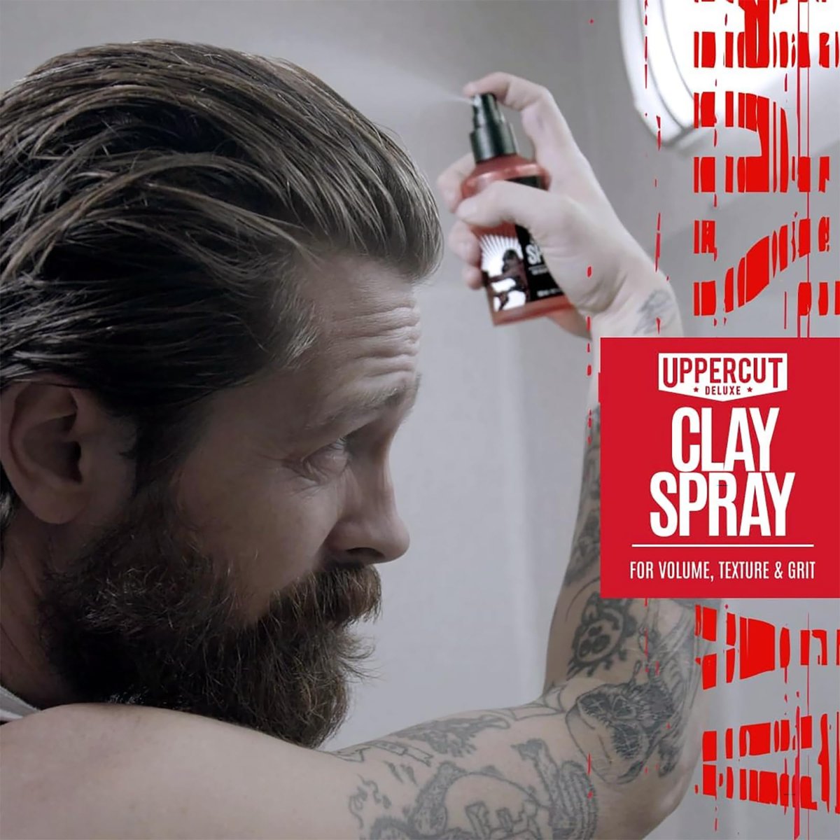 UPPERCUT DELUXE Clay Spray for Men – Texturizing Volume Spray with Natural Matte Finish – 5.0 oz Avelisse