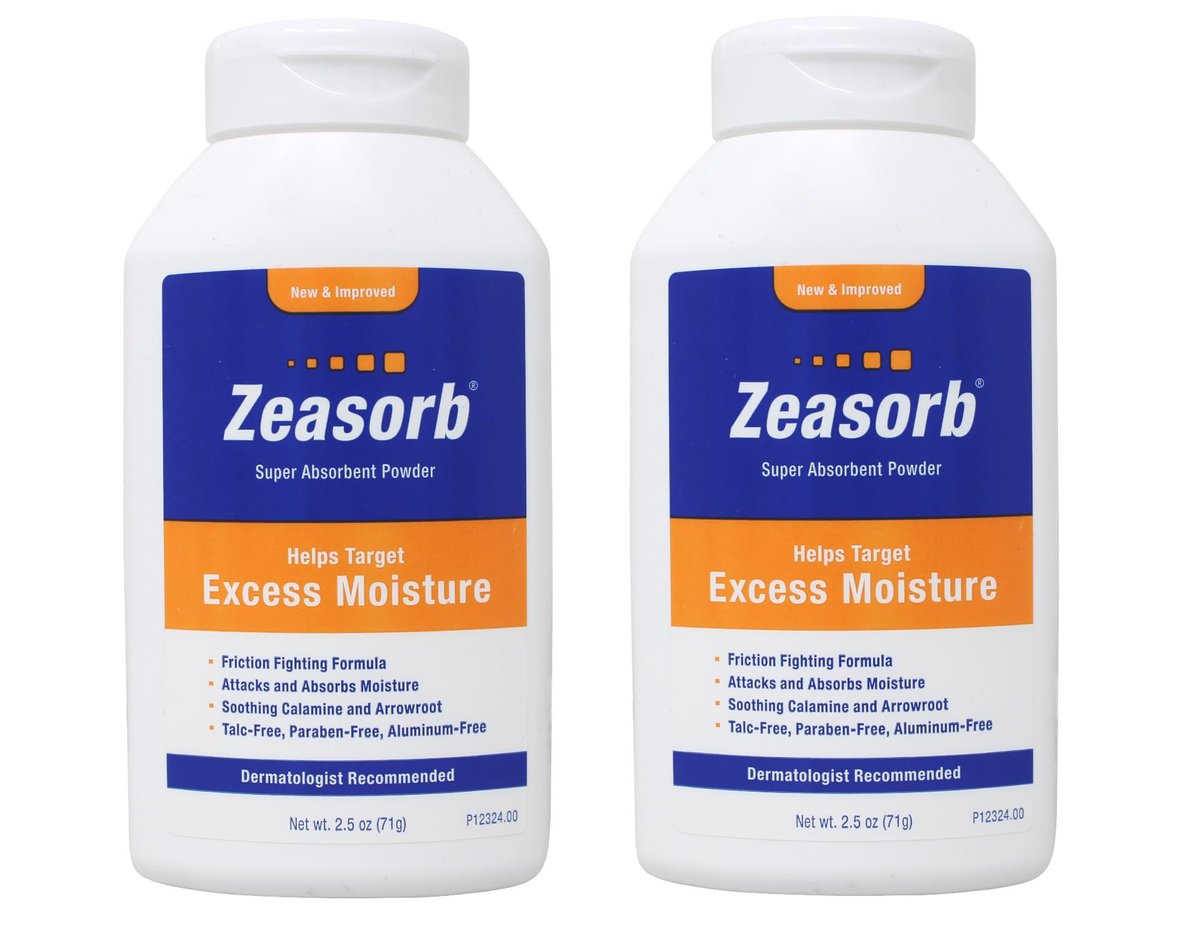 Zeasorb Excess Moisture Absorbing Powder, 2.5 oz (Pack of 2) – Face Moisturizer Alternative for Oily Skin Avelisse