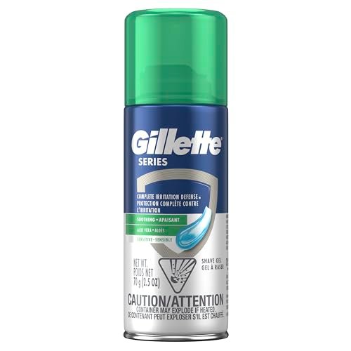 Gillette Series Soothing Shaving Gel for Men – Aloe Vera Shave Gel for Sensitive Skin, 2.5 oz - görsel 16