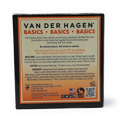 Van der Hagen Deluxe Shave Soap - 2.5 oz (Pack of 3) - Premium Scented Shaving Soap for Smooth, Comfortable Shaves Avelisse