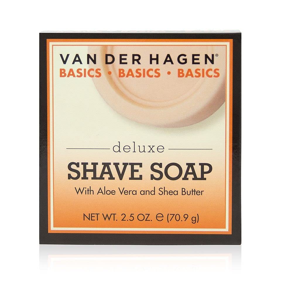 Van der Hagen Deluxe Shave Soap - 2.5 oz (Pack of 3) - Premium Scented Shaving Soap for Smooth, Comfortable Shaves Avelisse