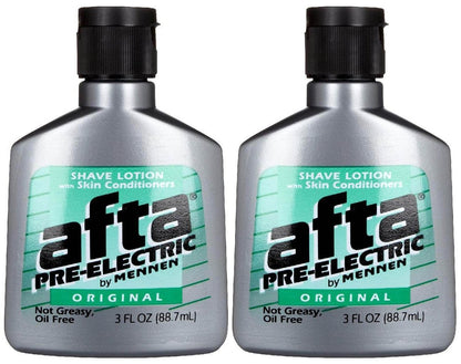 Mennen Afta Pre-Electric Shave Lotion, 3 oz (Pack of 2) – Smooth Electric Shave