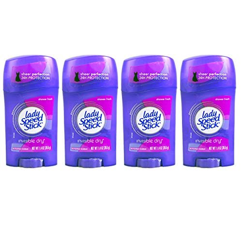 Lady Speed Stick Invisible Dry Antiperspirant & Deodorant, Shower Fresh, 1.4 oz (Pack of 4) - görsel 2