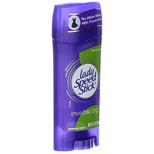Lady Speed Stick Invisible Dry Antiperspirant & Deodorant, Powder Fresh - 2.3 oz (4-Pack) - görsel 5