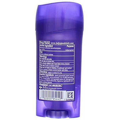 Lady Speed Stick Invisible Dry Antiperspirant & Deodorant, Powder Fresh - 2.3 oz (4-Pack)