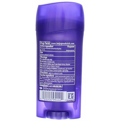 Lady Speed Stick Invisible Dry Antiperspirant & Deodorant, Powder Fresh - 2.3 oz (4-Pack)