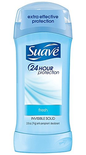 Suave 24 Hour Protection Invisible Solid Deodorant for Women, Fresh - 2.6 oz (Pack of 4) Avelisse