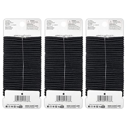 Scunci Effortless Beauty Large No-Damage Elastics, 4mm - 90 Pack - görsel 3
