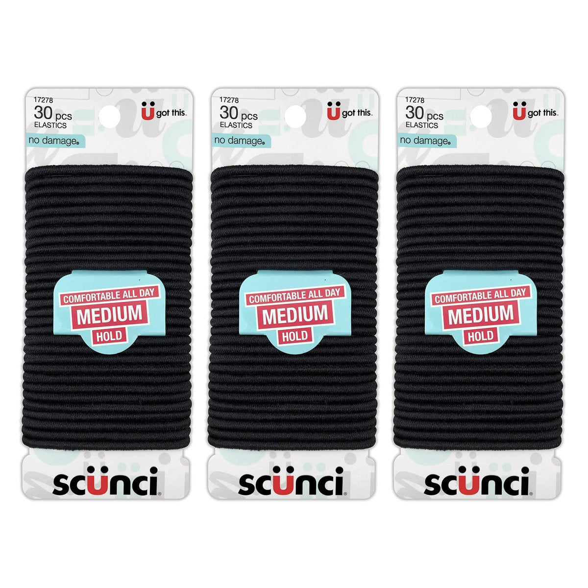 Scunci Effortless Beauty Large No-Damage Elastics, 4mm - 90 Pack - görsel 2
