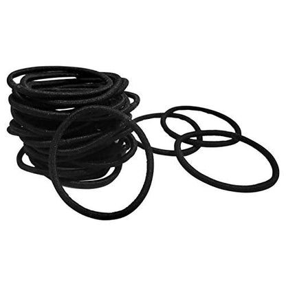 Scunci Effortless Beauty Large No-Damage Elastics, 4mm - 90 Pack