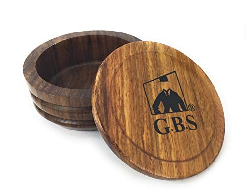 G.B.S GENTS Wooden Shaving Bowl with Lid – 3.5" Diameter | Classic Shaving Mug for Lathering Creams & Soaps | Elegant Beard Shaving Accessory for Men – Durable, Natural Wood Design - görsel 4