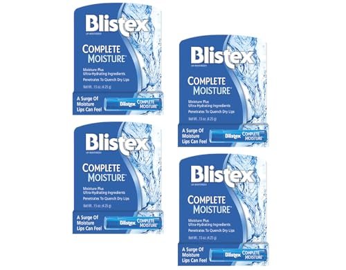Blistex Complete Moisture Lip Balm – 4-Pack for Long-Lasting Lip Hydration Avelisse