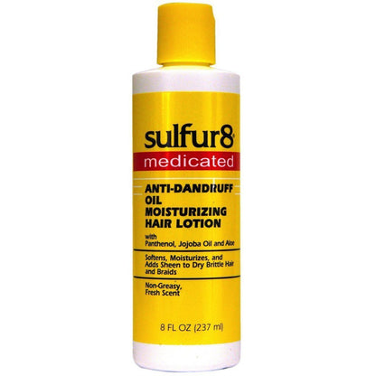 SULFUR8 Oil Moisturizing Lotion – 8 oz Lightweight Hair & Scalp Moisturizer – Softens Dry, Brittle Hair & Scalp, Non-Greasy Hydrating Lotion for Daily Hair Care