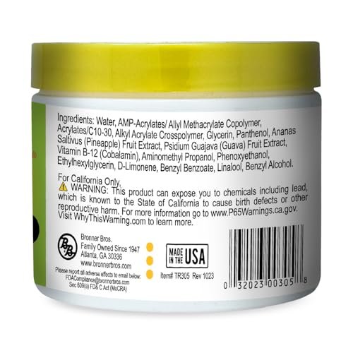 Bronner Bros Tropical Roots Firm Locking Gel - Strong Hold Loc & Twist Gel with Pineapple & Guava, Vitamins B5 & B12, Non-Flaking, Moisture & Shine - 6 oz - görsel 16