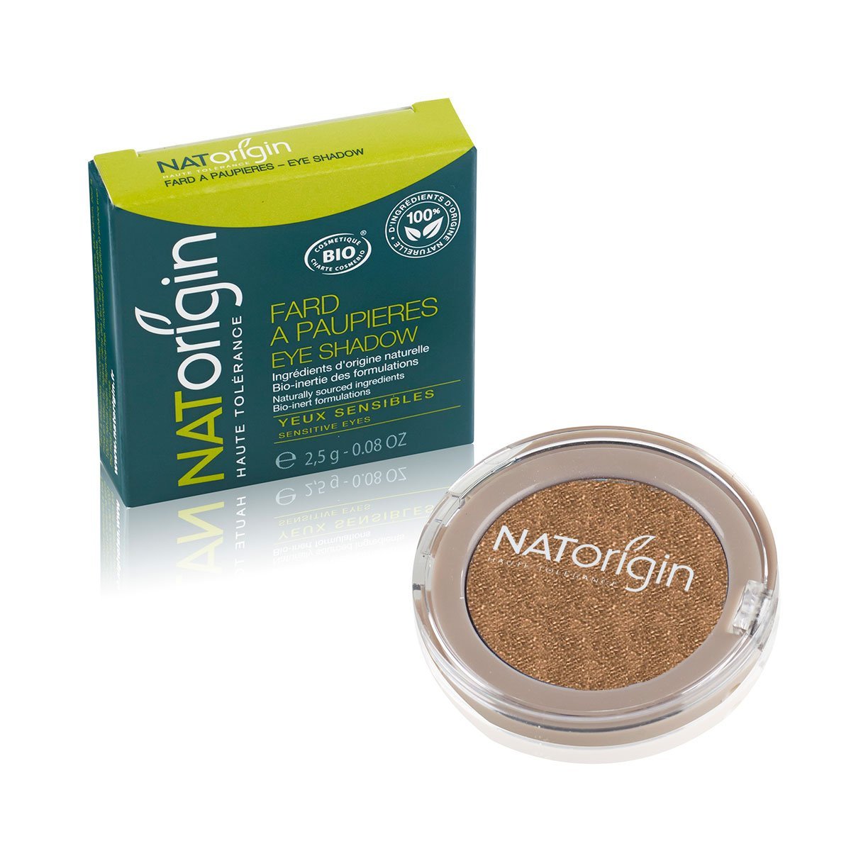 NATorigin Powder Eye Shadow - Brown, 2.5 g - Talc-Free Eyeshadow for Sensitive Eyes - görsel 1