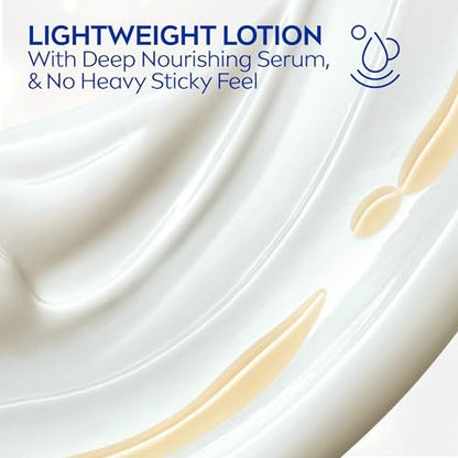 NIVEA Smooth Daily Moisture Body Lotion, Shea Butter, 16.9 oz (Pack of 2)